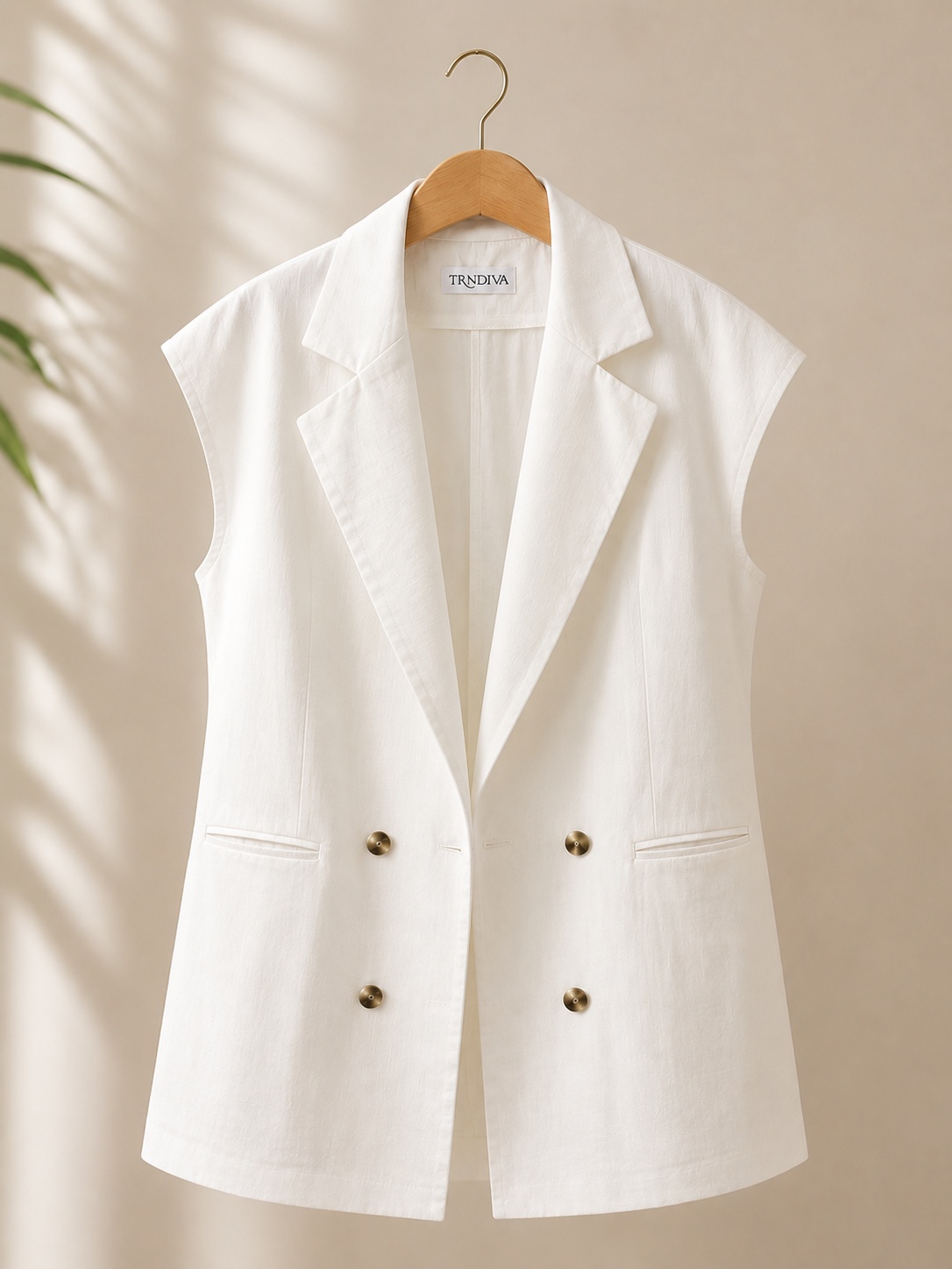 Oversize White Blazer - Image 2